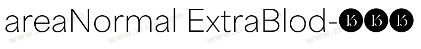 areaNormal ExtraBlod字体转换